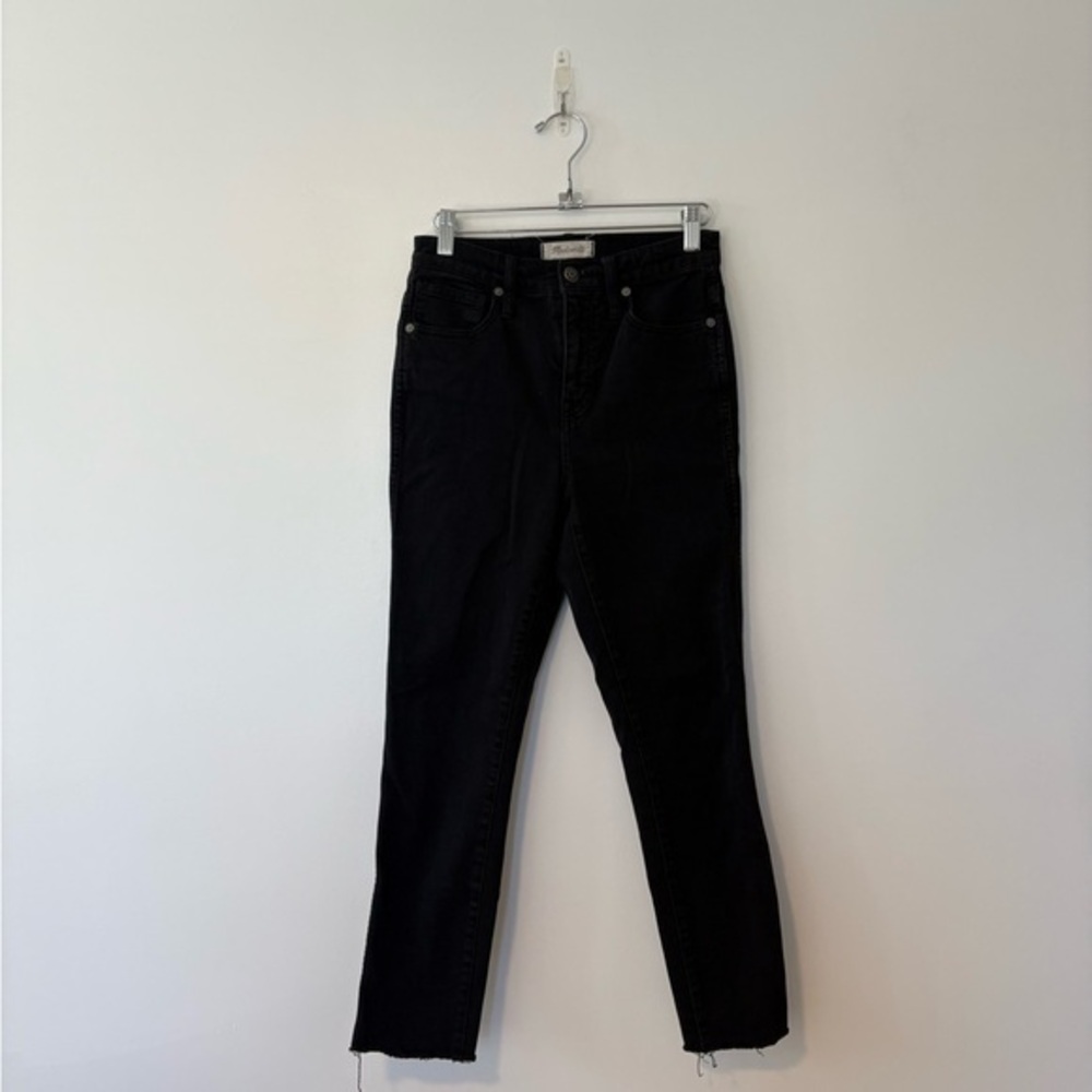 Madewell 10” High Rise Skinny Jeans in Black sz 25